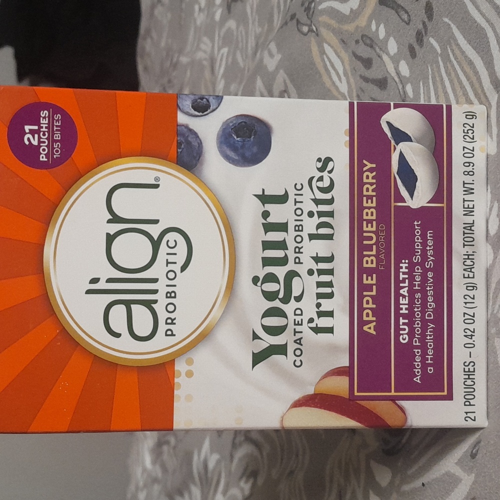 Align Probiotic Yogurt Bites Apple Blueberry Gut Health Digestive